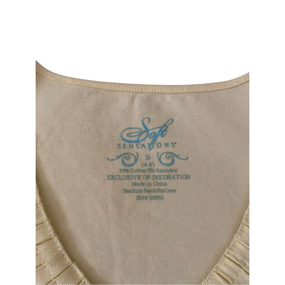 Soft Sensations V Neck T shirt Casual Lounge Loungewear Work Everyday School - Picture 6 of 12